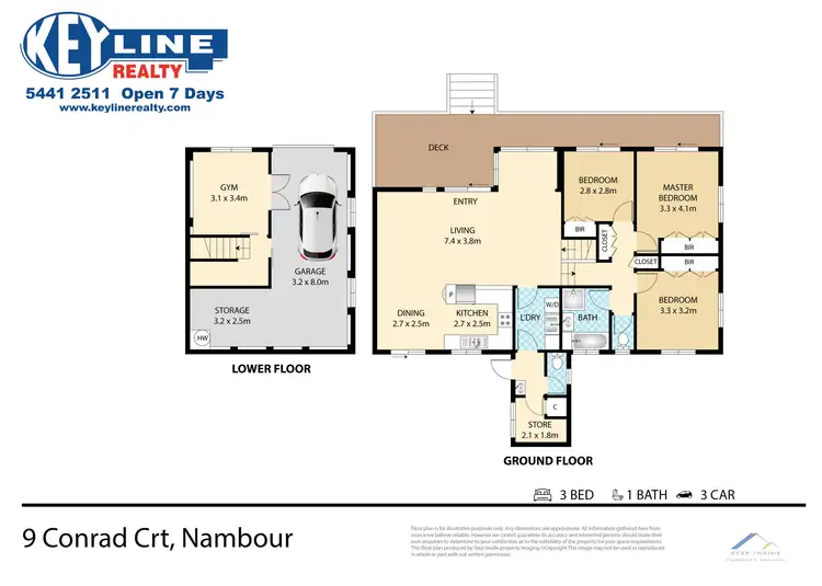 Floorplan of Homely house listing, 9 Conrad Court, Nambour QLD 4560
