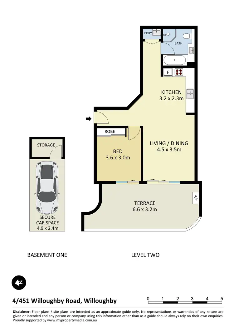 Floorplan of Homely unit listing, 4/451 Willoughby Road, Willoughby NSW 2068
