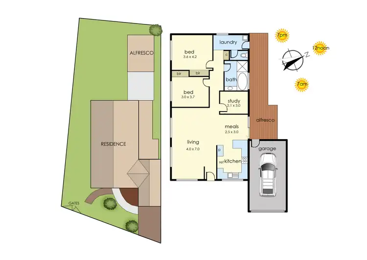 Floorplan of Homely house listing, 61 Ashleigh Avenue, Frankston VIC 3199