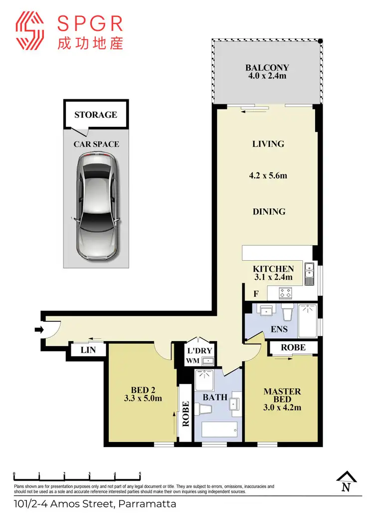 Floorplan of Homely apartment listing, 101/2-4 Amos Street, Parramatta NSW 2150