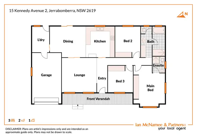 Floorplan of Homely house listing, 2/15 Kennedy Avenue, Jerrabomberra NSW 2619