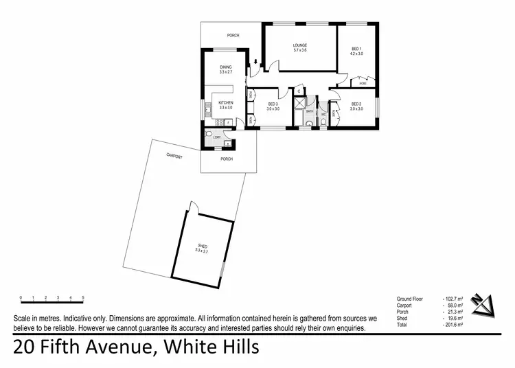 Floorplan of Homely house listing, 20 Fifth Avenue, White Hills VIC 3550