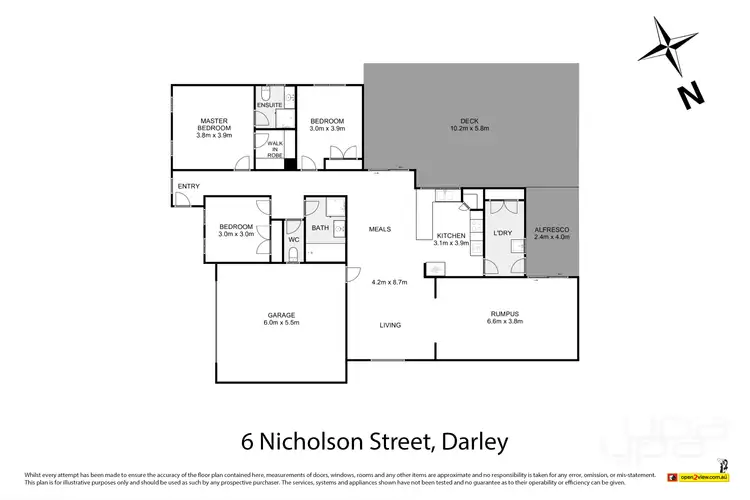 Floorplan of Homely house listing, 6 Nicholson Street, Darley VIC 3340