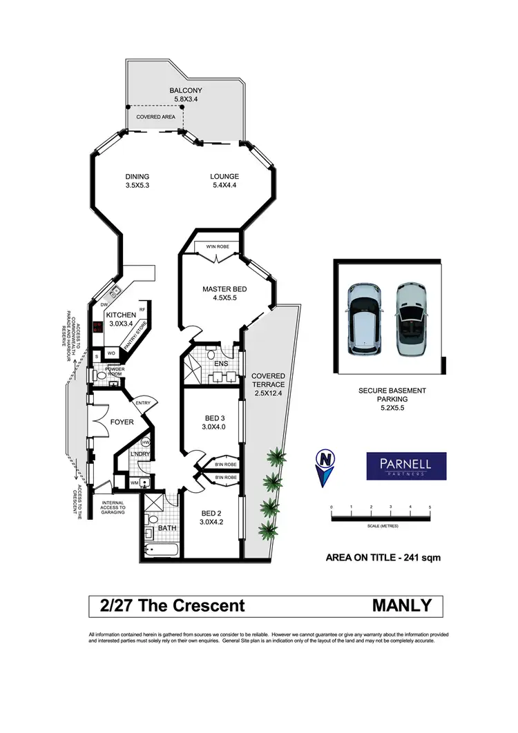 Floorplan of Homely apartment listing, 2/27 The Crescent, Manly NSW 2095