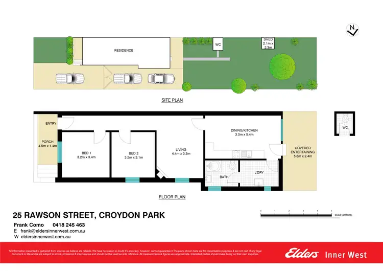 Floorplan of Homely semi-detached listing, 25 Rawson Street, Croydon Park NSW 2133