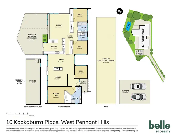 Floorplan of Homely house listing, 10 Kookaburra Place, West Pennant Hills NSW 2125