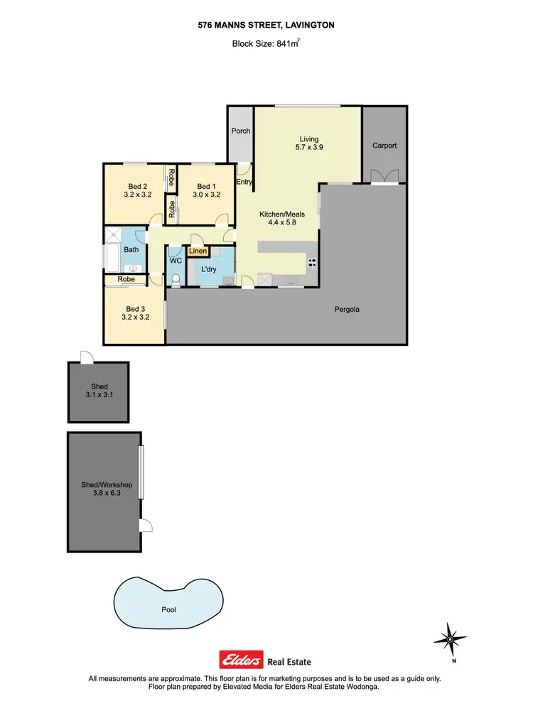 Floorplan of Homely house listing, 576 Manns Street, Lavington NSW 2641