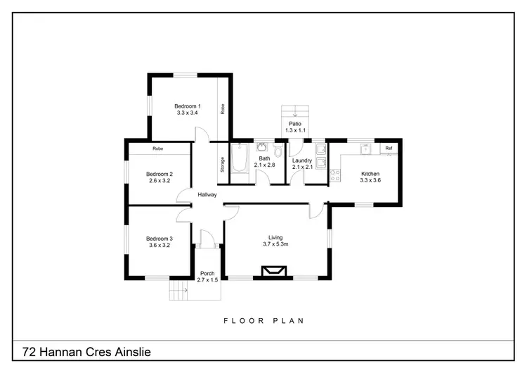 Floorplan of Homely house listing, 72 Hannan Crescent, Ainslie ACT 2602