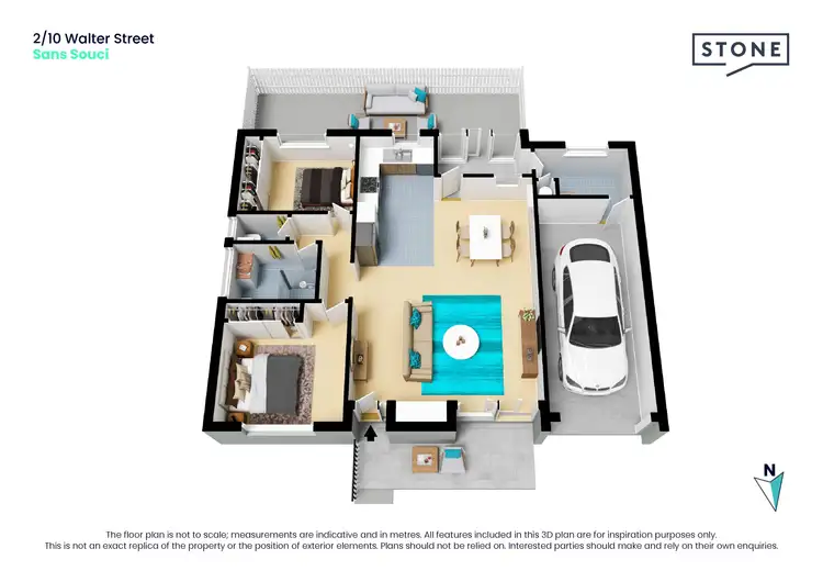 Floorplan of Homely villa listing, 2/10 Walter Street, Sans Souci NSW 2219