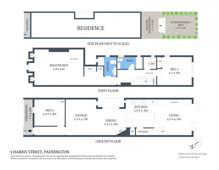 Floorplan of Homely terrace listing, 5 Harris Street, Paddington NSW 2021
