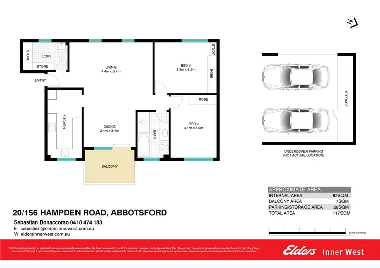 Floorplan of Homely apartment listing, 20/156 Hampden Road, Abbotsford NSW 2046