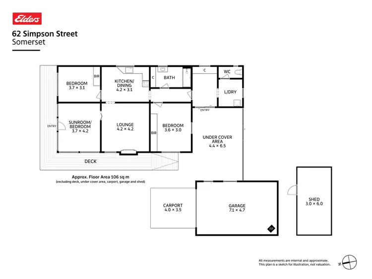 Floorplan of Homely house listing, 62 Simpson Street, Somerset TAS 7322