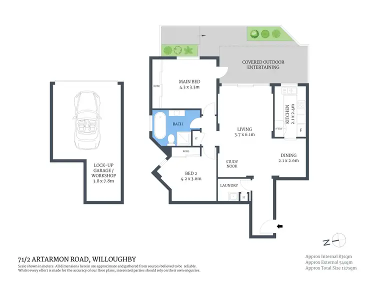 Floorplan of Homely apartment listing, 71/2 Artarmon Road, Willoughby NSW 2068