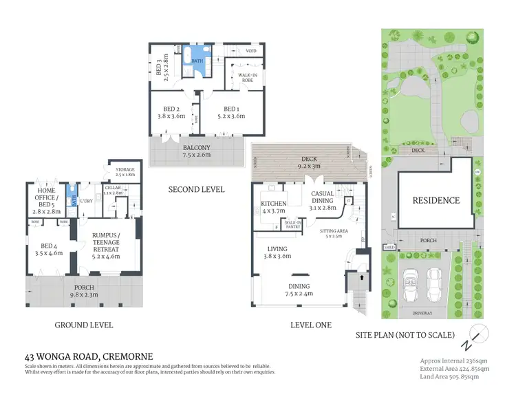 Floorplan of Homely house listing, 43 Wonga Road, Cremorne NSW 2090
