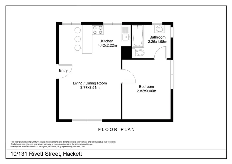 Floorplan of Homely apartment listing, 10/131 Rivett Street, Hackett ACT 2602