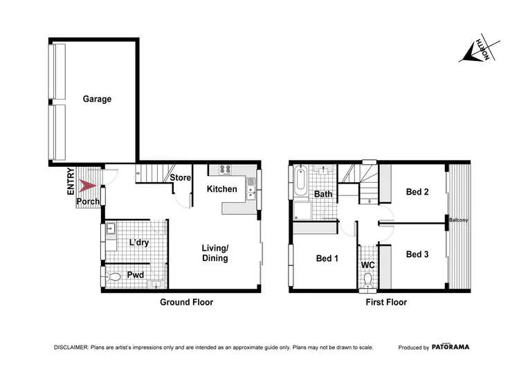 Floorplan of Homely townhouse listing, 1/9 Torpy Place, Jerrabomberra NSW 2619