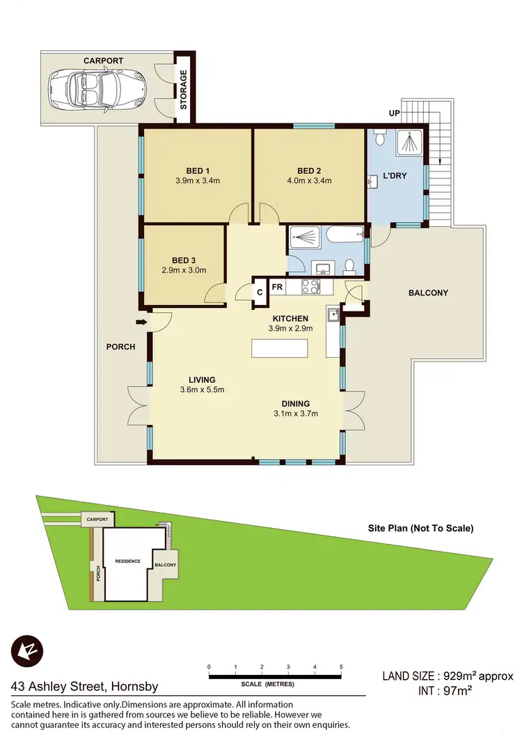 Floorplan of Homely house listing, 43 Ashley Street, Hornsby NSW 2077