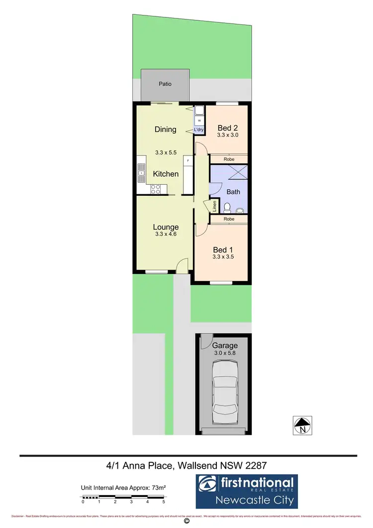 Floorplan of Homely villa listing, 4/1 Anna Place, Wallsend NSW 2287