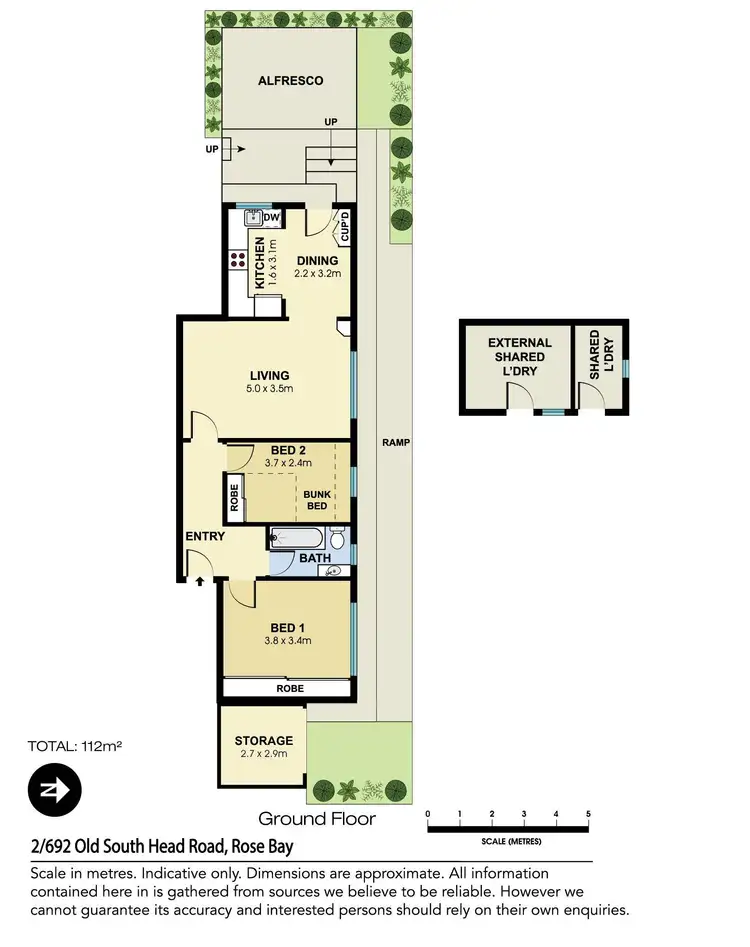Floorplan of Homely apartment listing, 2/692 Old South Head Road, Rose Bay NSW 2029