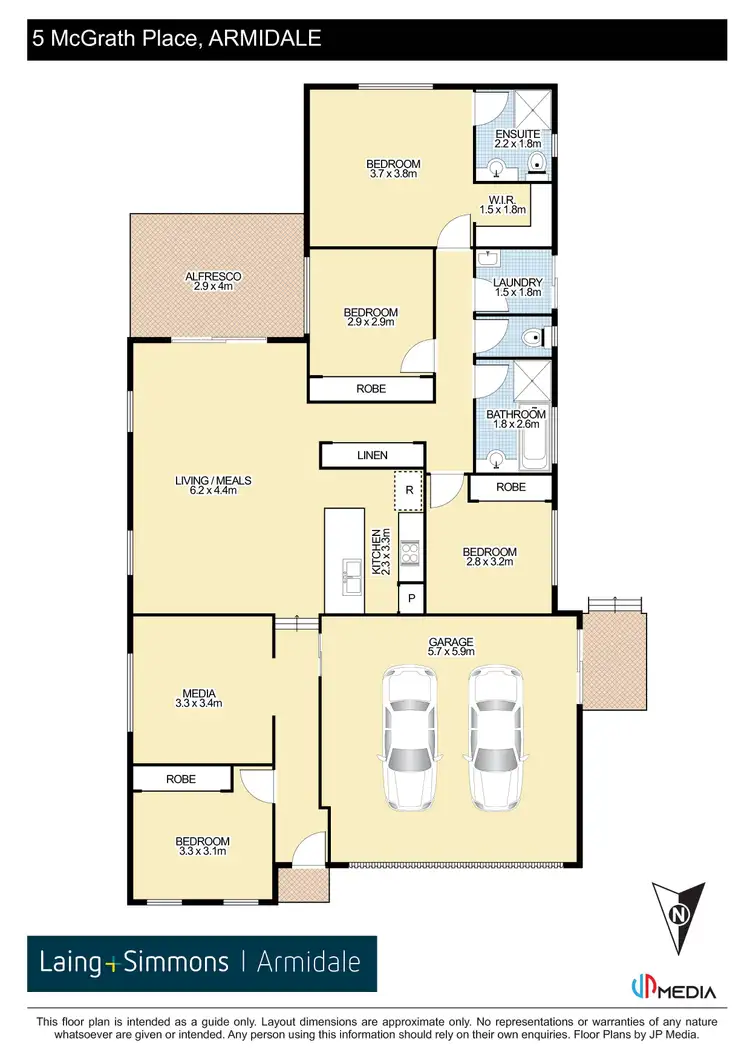 Floorplan of Homely house listing, 5 McGrath Place, Armidale NSW 2350
