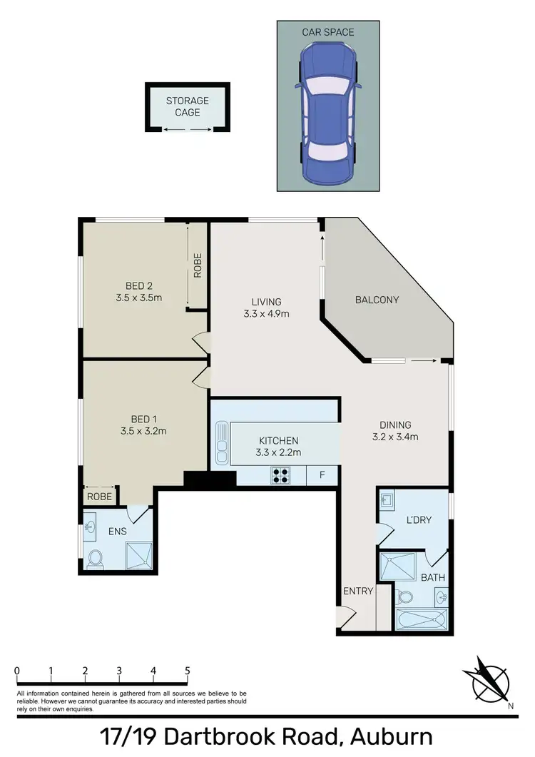 Floorplan of Homely apartment listing, 17/19 Dartbrook Road, Auburn NSW 2144