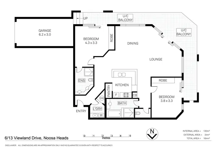 Floorplan of Homely apartment listing, 6/13-17 Viewland Drive, Noosa Heads QLD 4567