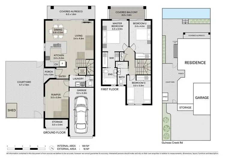 Floorplan of Homely townhouse listing, 65/92 Guineas Creek Road, Currumbin Waters QLD 4223