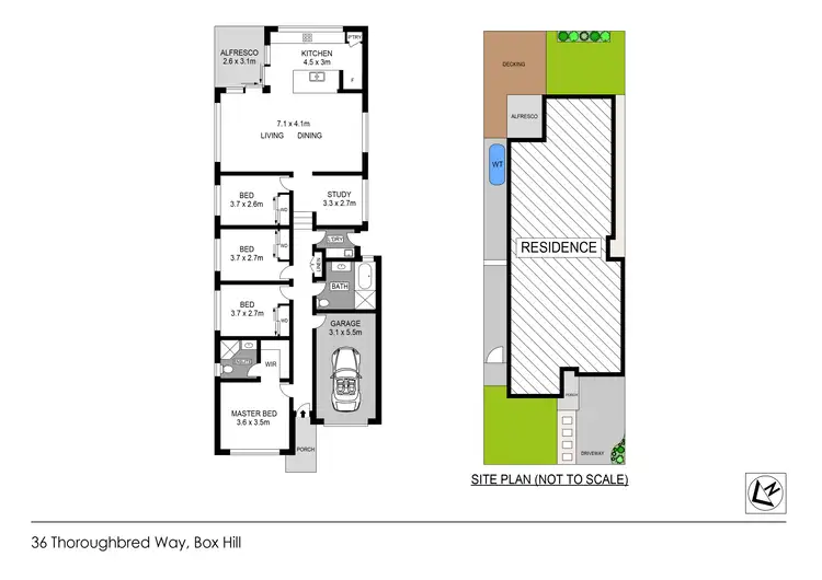 Floorplan of Homely house listing, 36 Thoroughbred Way, Box Hill NSW 2765