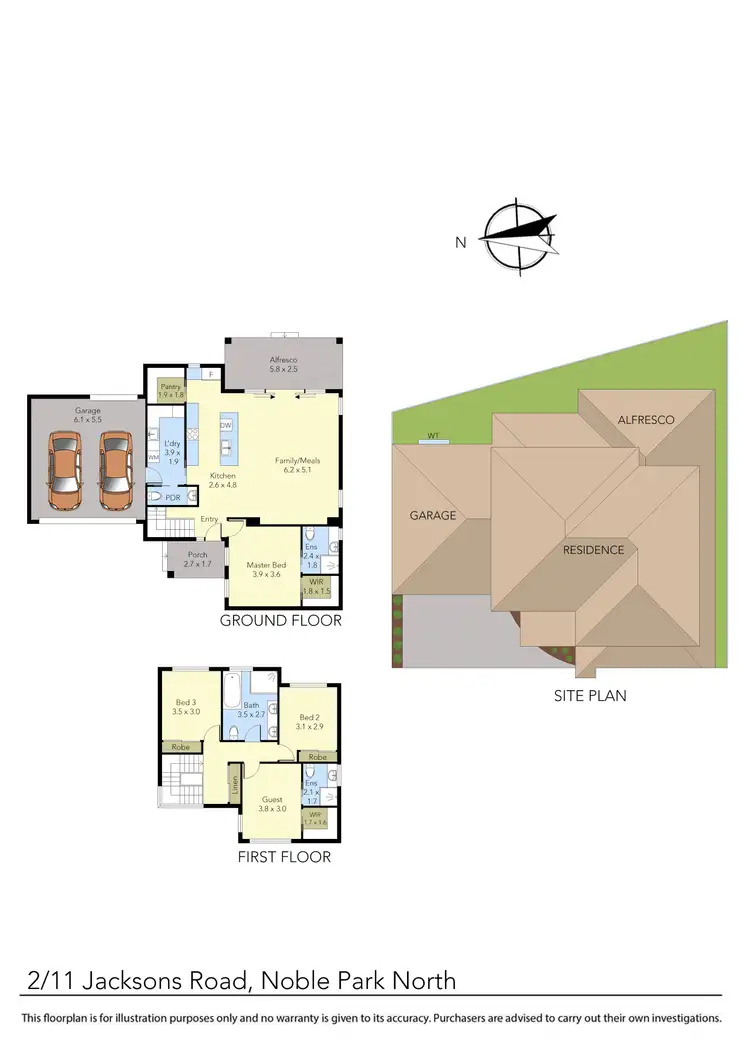 Floorplan of Homely townhouse listing, 2/11 Jacksons Road, Noble Park North VIC 3174