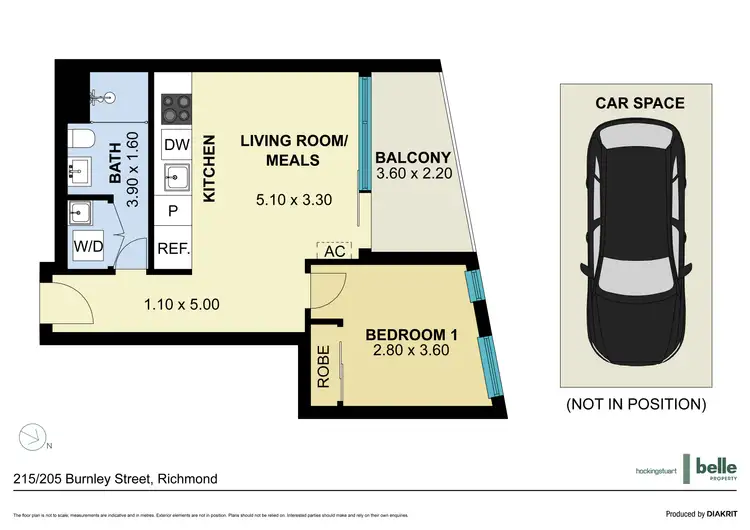 Floorplan of Homely apartment listing, 215/203 Burnley Street, Richmond VIC 3121