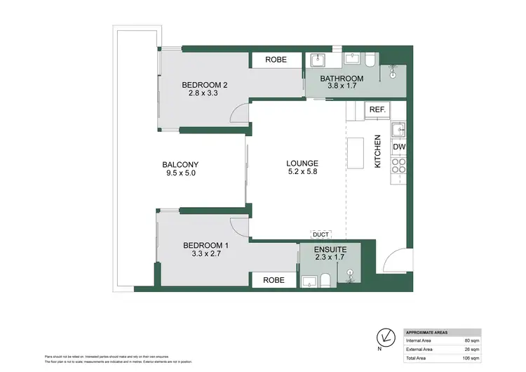 Floorplan of Homely apartment listing, 510/1 Aspinall Street, Nundah QLD 4012
