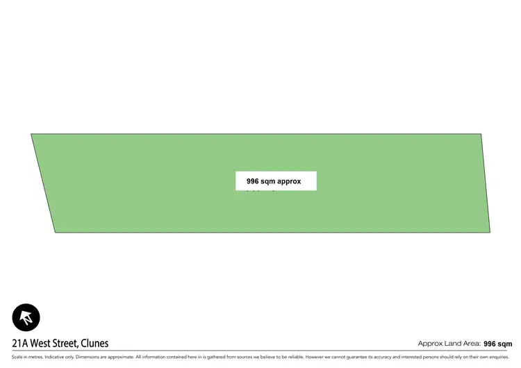 Floorplan of Homely land listing, 21A West Street, Clunes VIC 3370