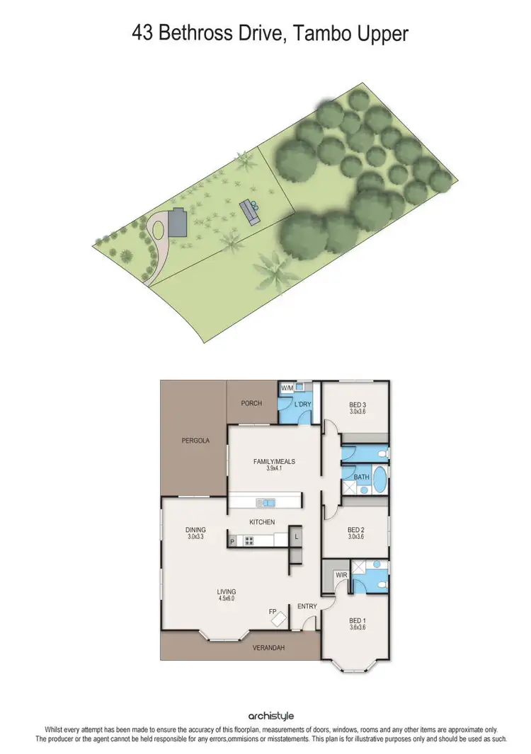Floorplan of Homely rural property listing, 43 Bethross Drive, Tambo Upper VIC 3885