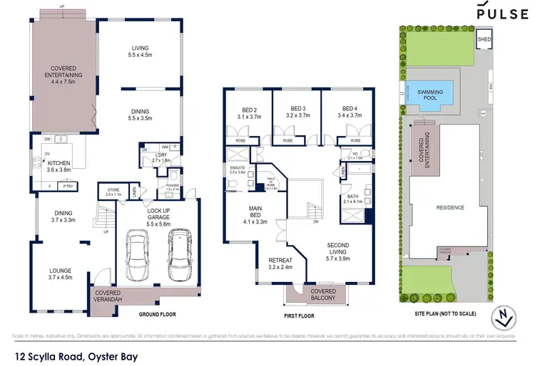 Floorplan of Homely house listing, 12 Scylla Road, Oyster Bay NSW 2225