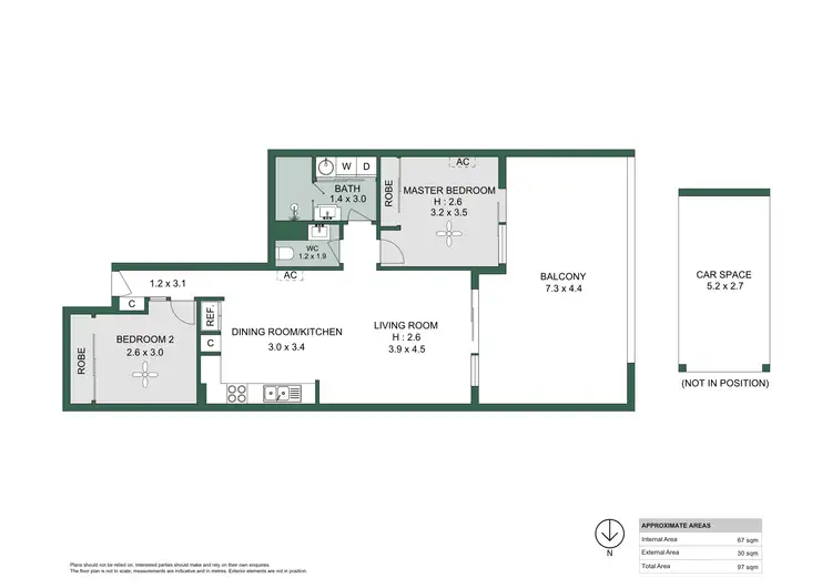 Floorplan of Homely unit listing, 207/27-33 Nundah Street, Nundah QLD 4012