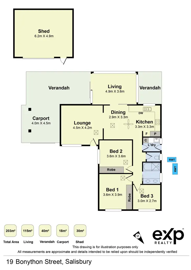 Floorplan of Homely house listing, 19 Bonython Street, Salisbury Plain SA 5109
