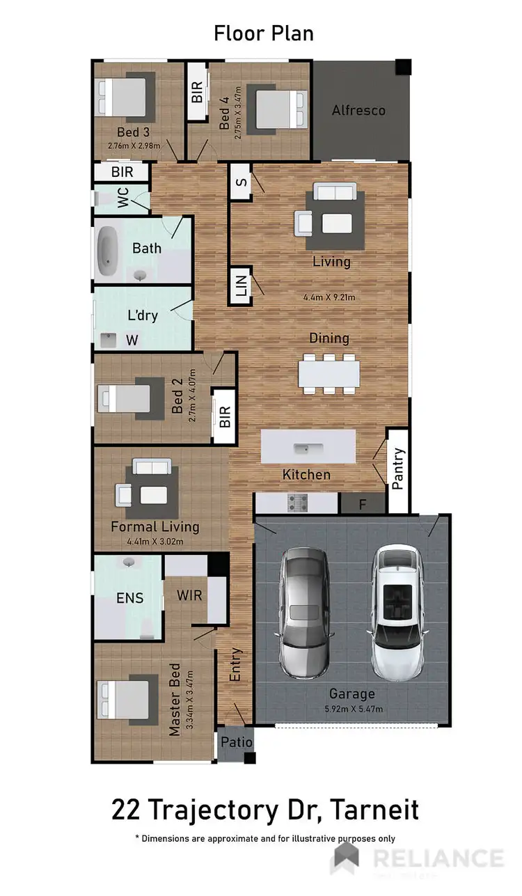 Floorplan of Homely house listing, 22 Trajectory Drive, Tarneit VIC 3029