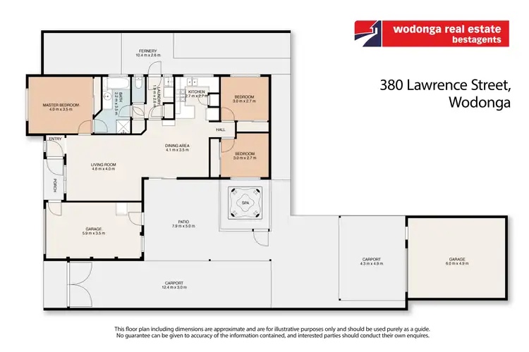 Floorplan of Homely house listing, 380 Lawrence Street, Wodonga VIC 3690