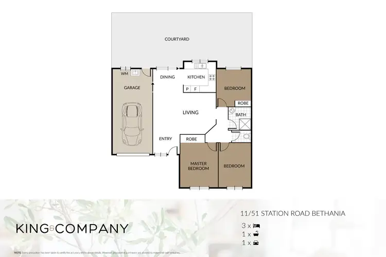 Floorplan of Homely townhouse listing, 11/51 Station Road, Bethania QLD 4205