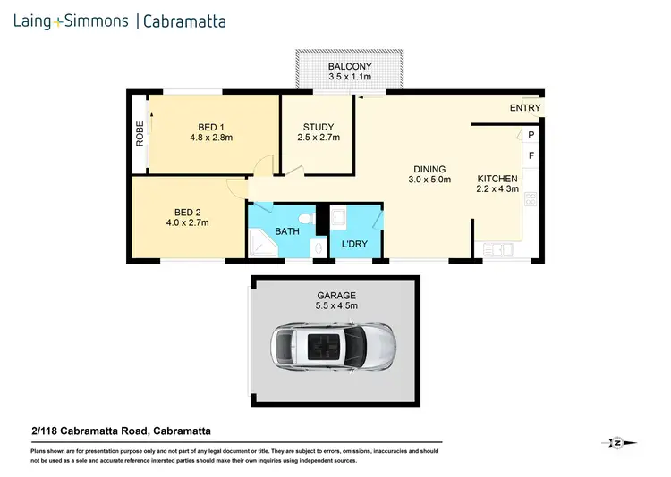 Floorplan of Homely unit listing, 2/118 Cabramatta Road, Cabramatta NSW 2166