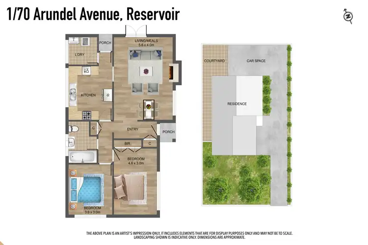 Floorplan of Homely house listing, 1/70 Arundel Avenue, Reservoir VIC 3073