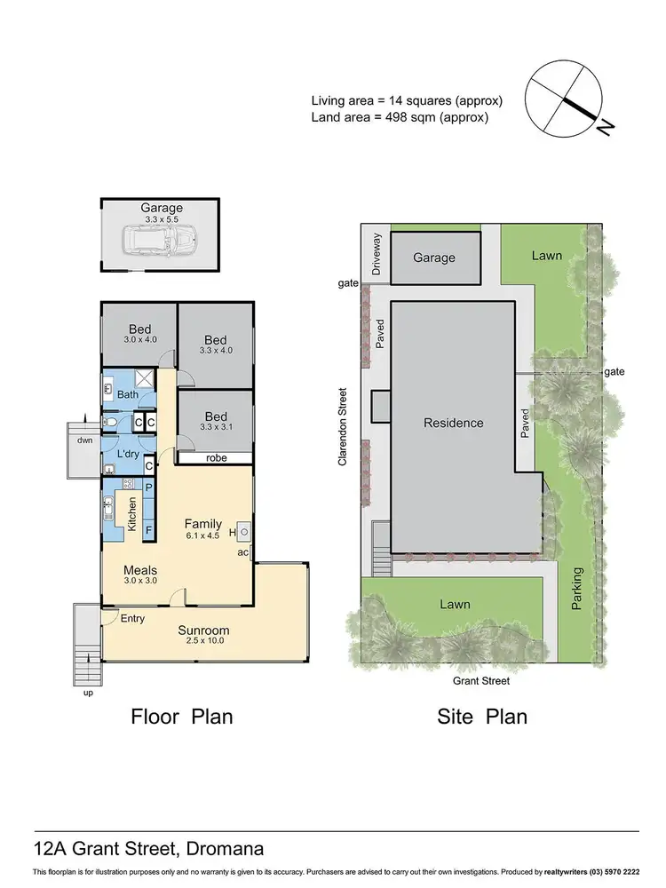 Floorplan of Homely house listing, 12A Grant Street, Dromana VIC 3936