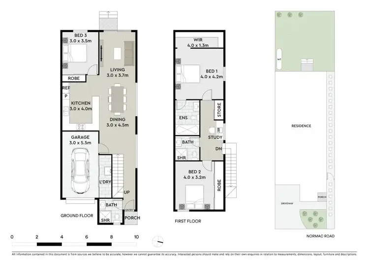 Floorplan of Homely semi-detached listing, 13E Normac Road, Girraween NSW 2145