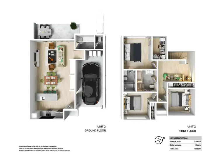 Floorplan of Homely townhouse listing, 2/50 Victory Parade, Wallsend NSW 2287