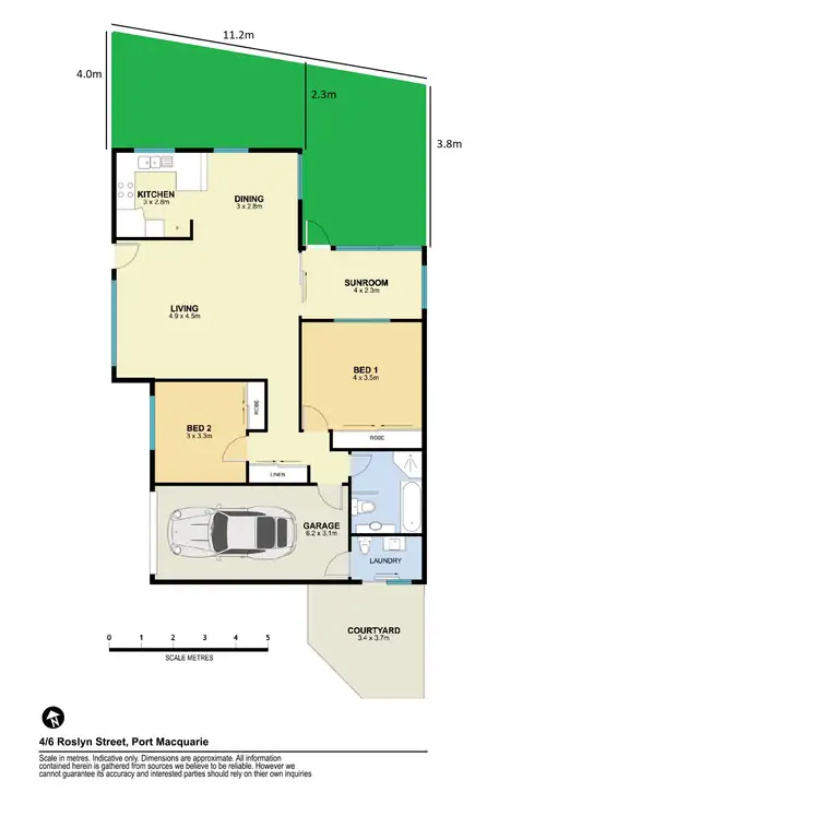 Floorplan of Homely villa listing, 4/6 Roslyn Street, Port Macquarie NSW 2444