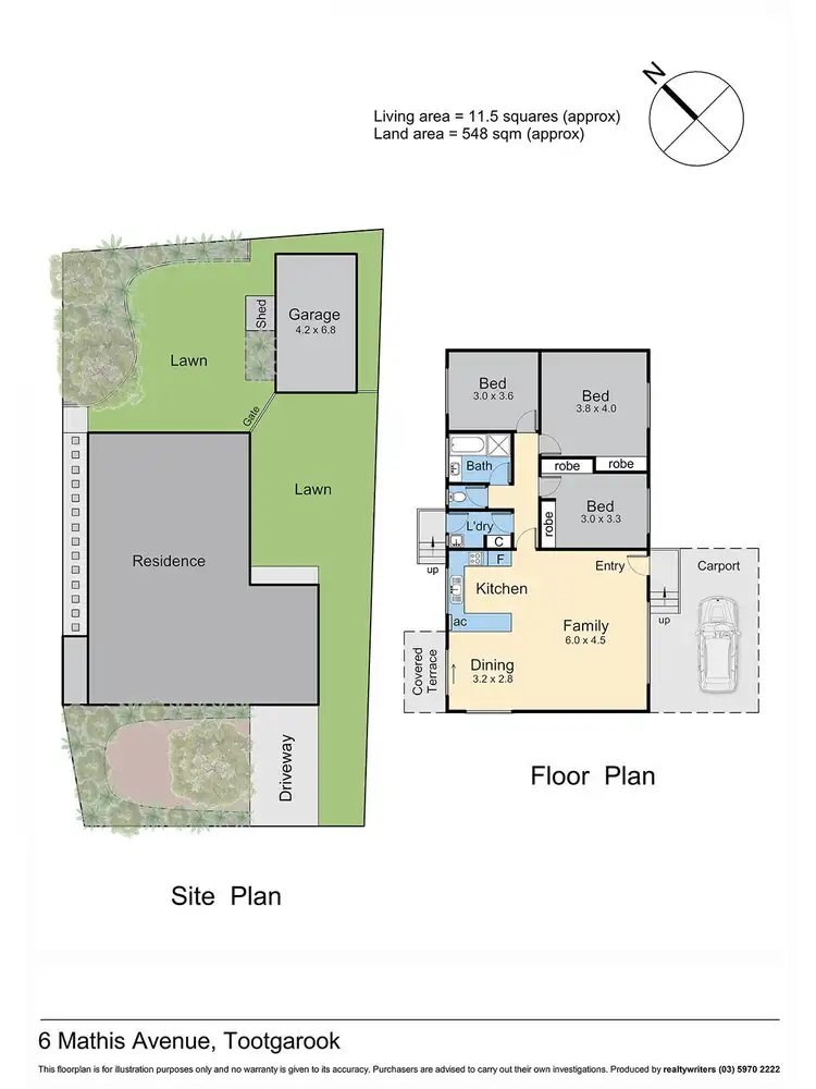 Floorplan of Homely house listing, 6 Mathis Avenue, Tootgarook VIC 3941
