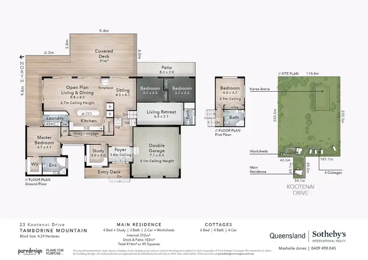 Floorplan of Homely rural property listing, 23-25 Kootenai Drive, Tamborine Mountain QLD 4272