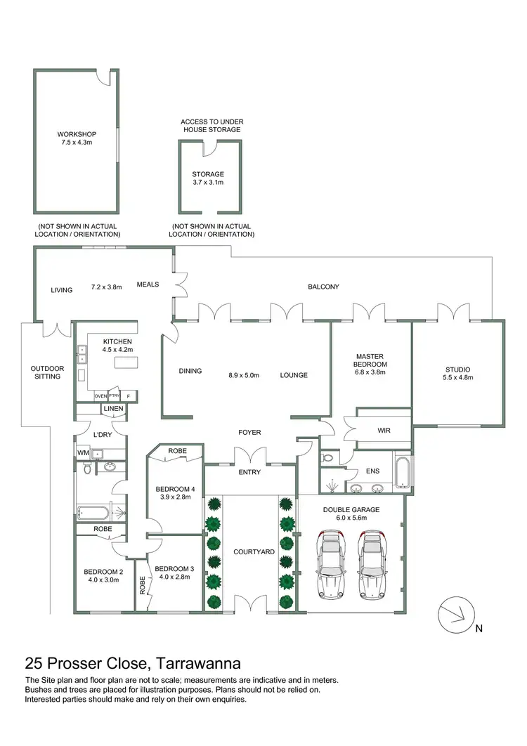 Floorplan of Homely house listing, 25 Prosser Close, Tarrawanna NSW 2518