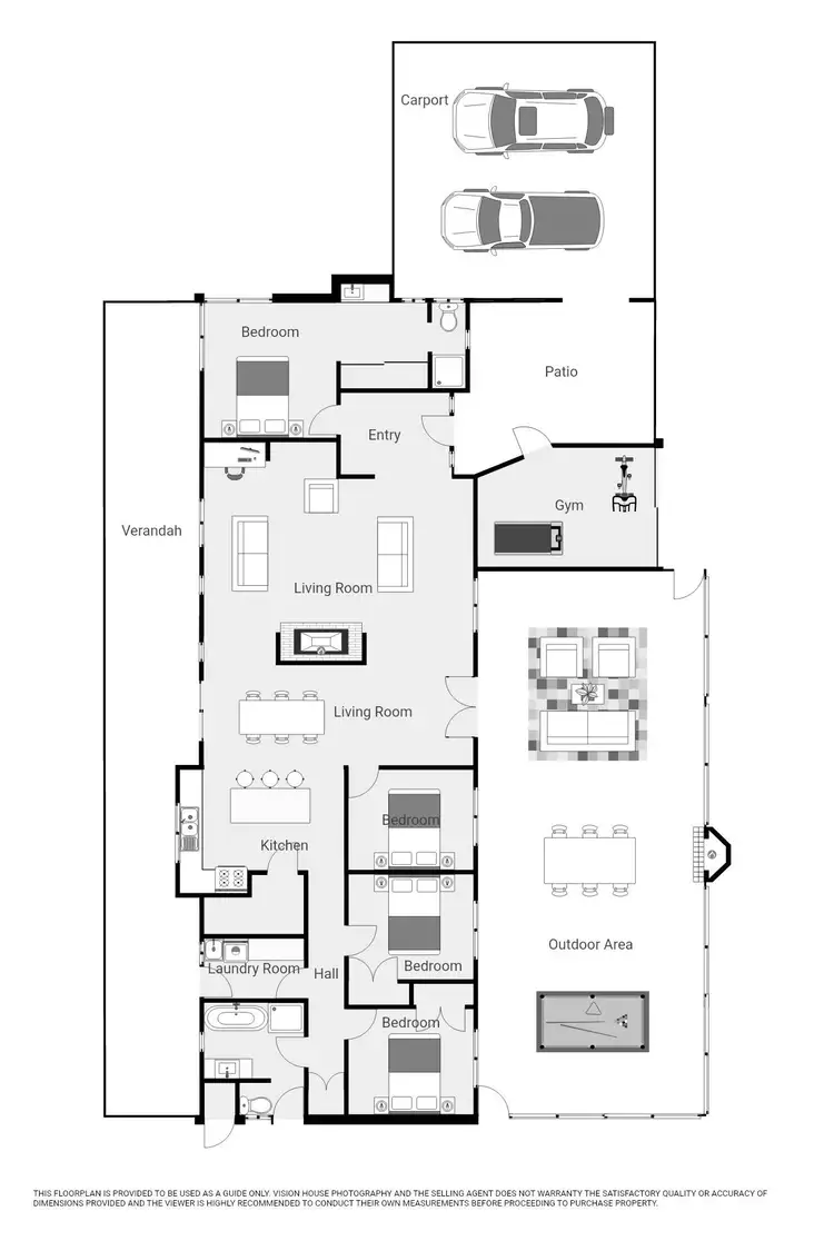 Floorplan of Homely rural property listing, 49a Blake Road, Iraak VIC 3494