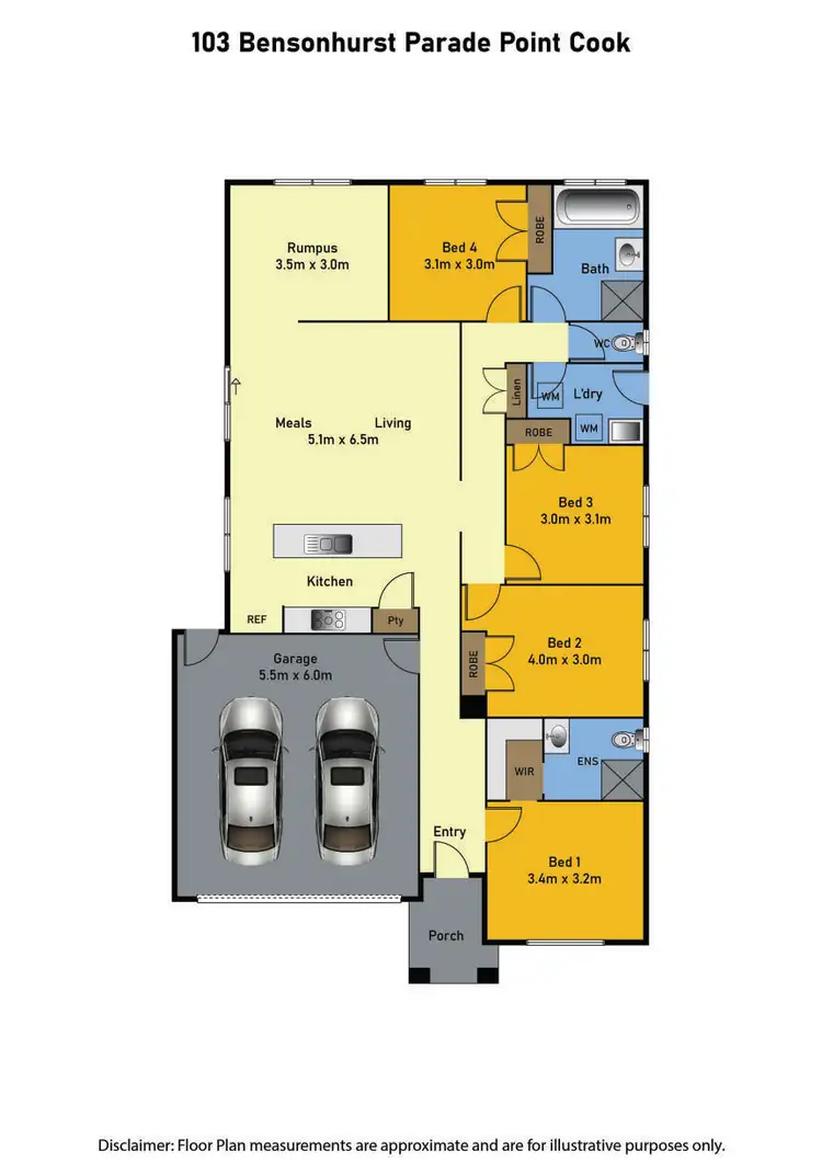 Floorplan of Homely house listing, 103 Bensonhurst Parade, Point Cook VIC 3030